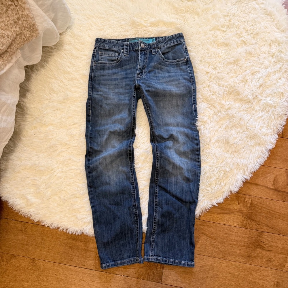 Rock and Roll Denim Revolver Slim Straight Jeans Mens 30x30 Medium Wash Western